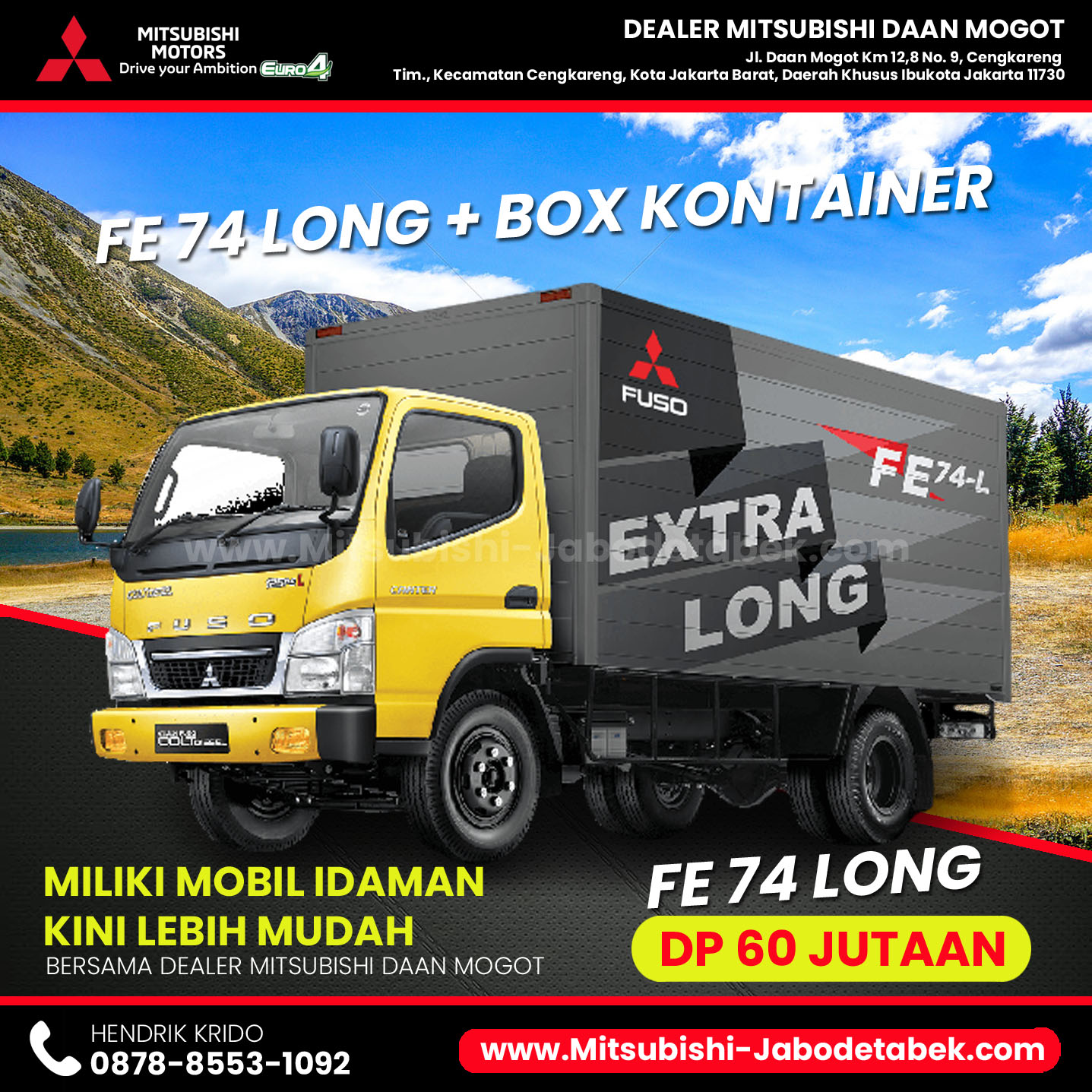 Promo Mitsubishi FE 74 LONG DP 60 Juta - Dealer Mitsubishi Daan Mogot