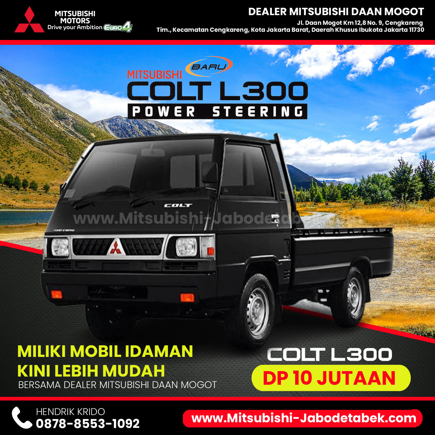 Promo Mitsubishi L300 DP 10 Juta - Dealer Mitsubishi Daan Mogot