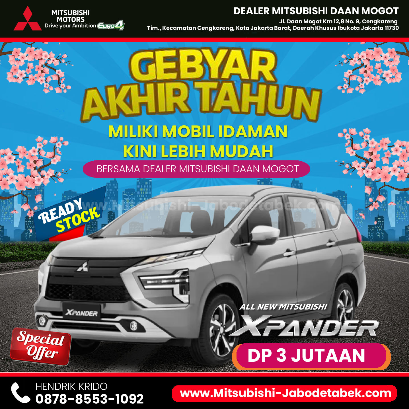 Promo Akhir Tahun Mitsubishi Xpander DP 3 Juta - Dealer Mitsubishi Daan Mogot