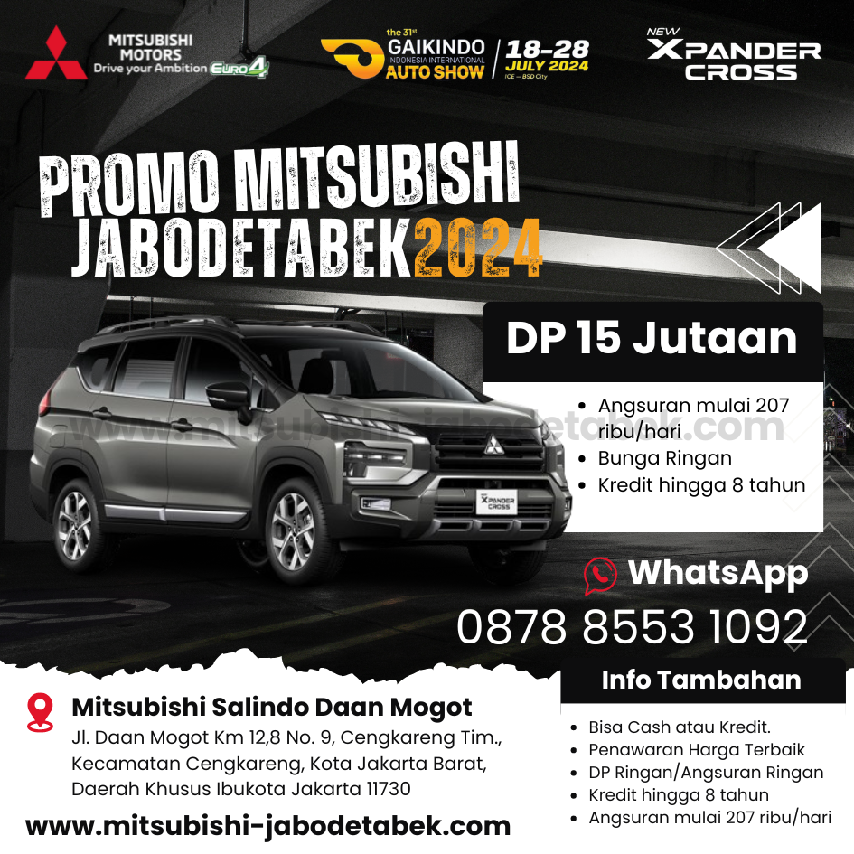 Promo Mitsubishi X Pander Cross 2024: Penawaran Istimewa di GAIKINDO Auto Show!